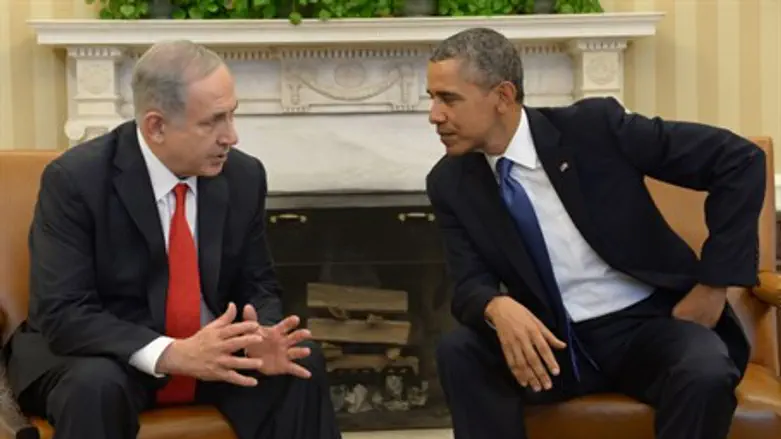 Netanyahu and Obama at the White House