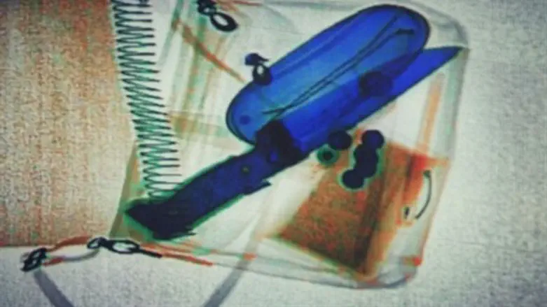 Knife in the terrorist's bag