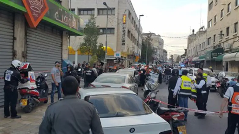 זירת הפיגוע, במזרח ירושלים