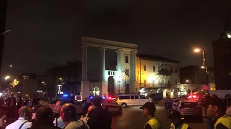 זירת הפיגוע הרצחני ביפו