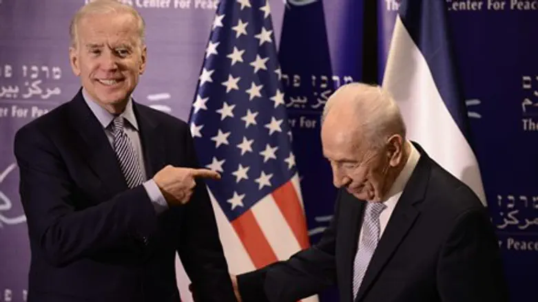 Biden was attending an event with Shimon Peres nearby when Jaffa attack occurred
