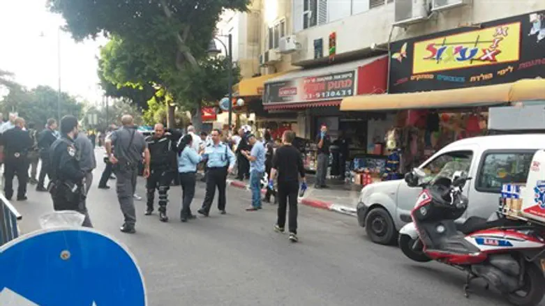 Scene of Petah Tikva attack