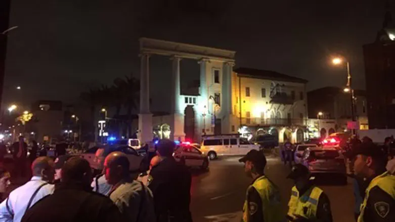 Место теракта в Яффо