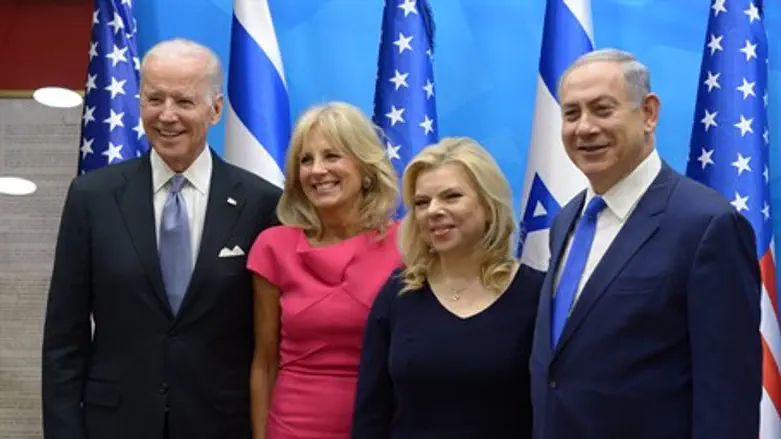 Joe and Jill Biden, Binyamin and Sarah Netanyahu