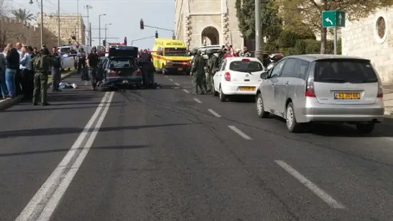 Место теракта на улице Ха-Цанханим