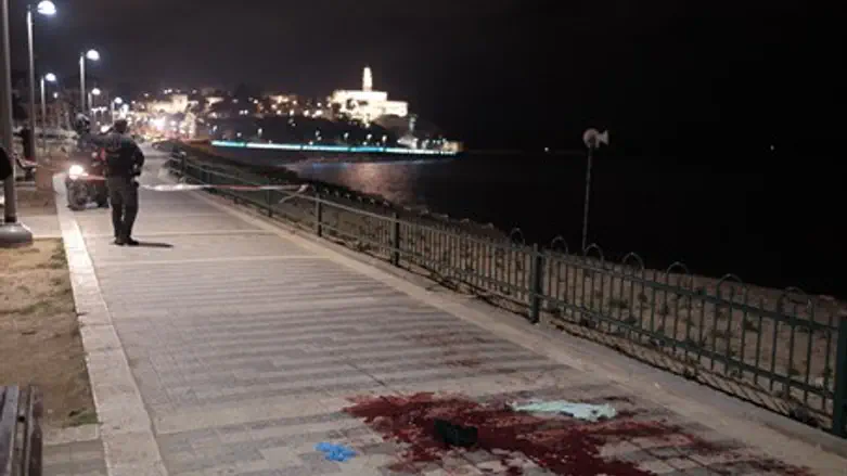 Место теракта в Яффо