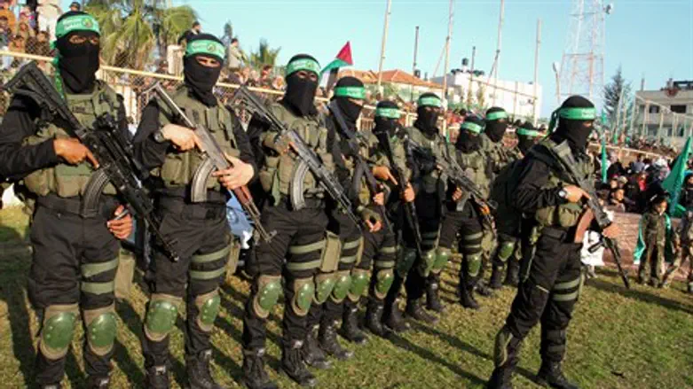 Hamas terrorists in Gaza