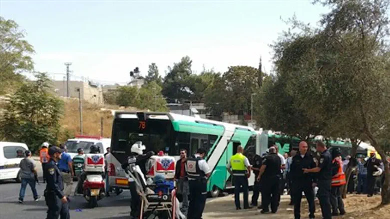 Место теракта в Армон Ха-Нацив