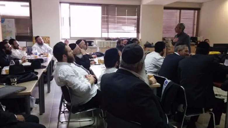 משתתפי הכינוס של המחוז החרדי, היום