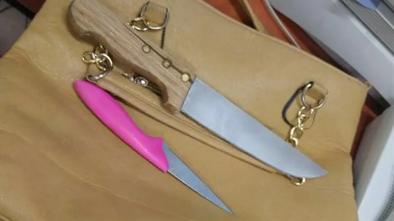 הסכינים שנתפסו