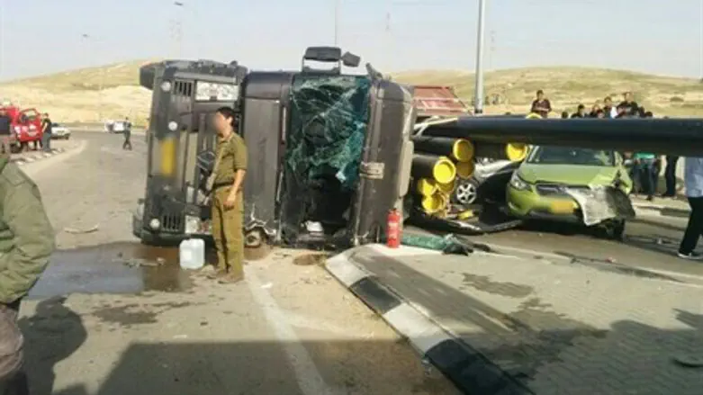 На месте ДТП в Негеве