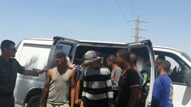 Van full of illegal infiltrators