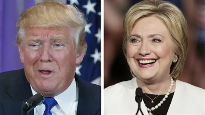 קלינטון וטראמפ