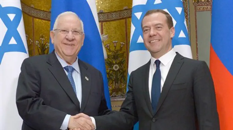 Реувен Ривлин и Дмитрий Медведев