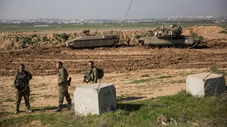 IDF forces near Gaza