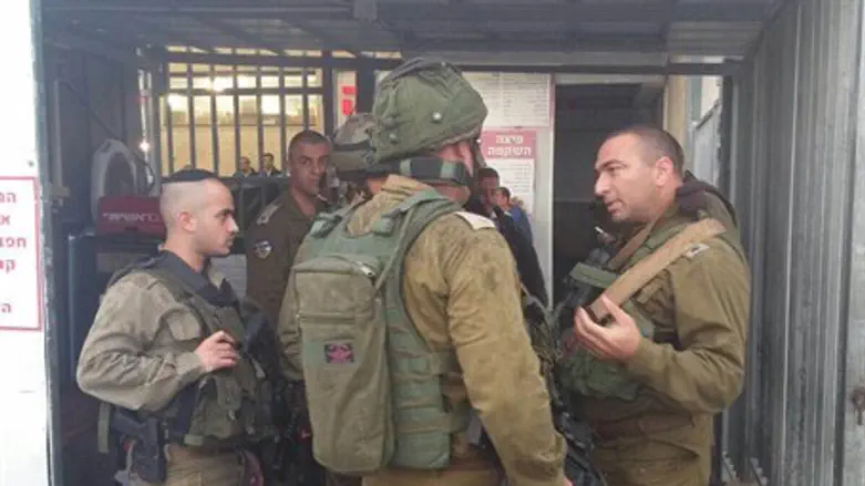 Солдаты в Шаар-Биньямин