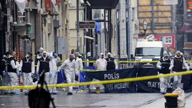 Scene of Istanbul bombing