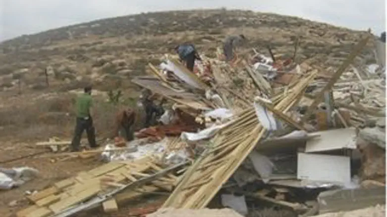 תמונות מההרס הבוקר