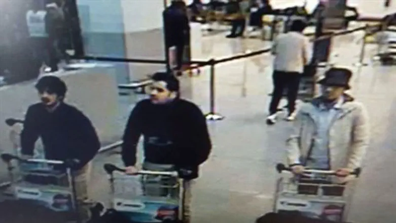 Brussels bombers on CCTV