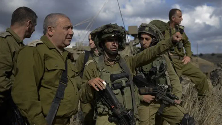 Gadi Eizenkot in the Golan Heights