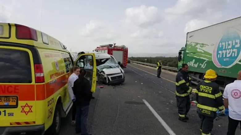 זירת התאונה הקשה