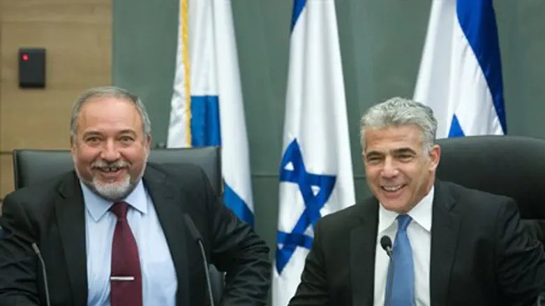 Авигдор Либерман и Яир Лапид