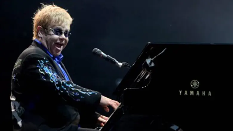 Elton John performs in Israel 2010