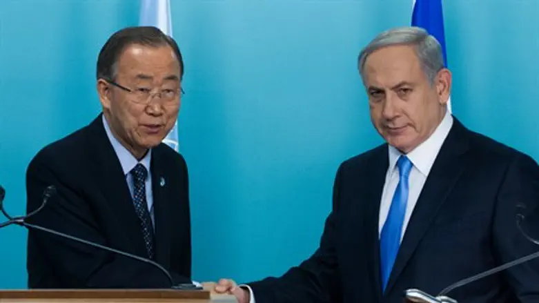 Ban Ki-Moon, Binyamin Netanyahu