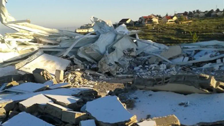 Разрушенная синагога в Кармей-Цур