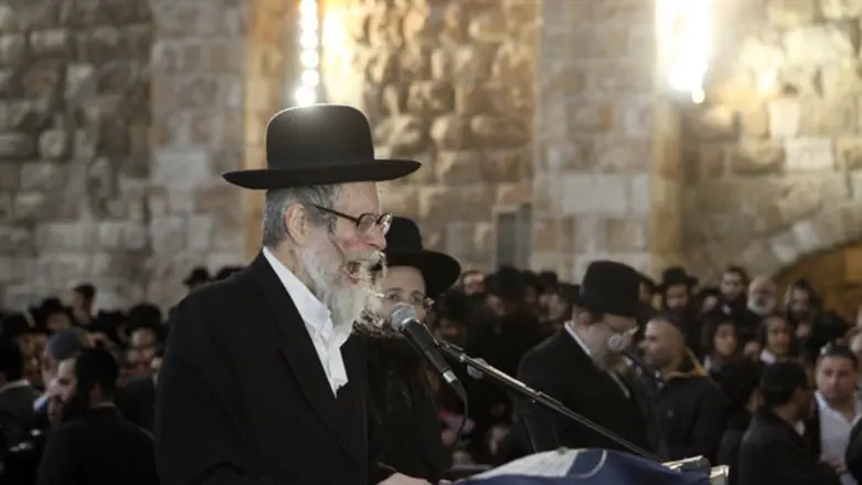 Rabbi Berland at the Kotel