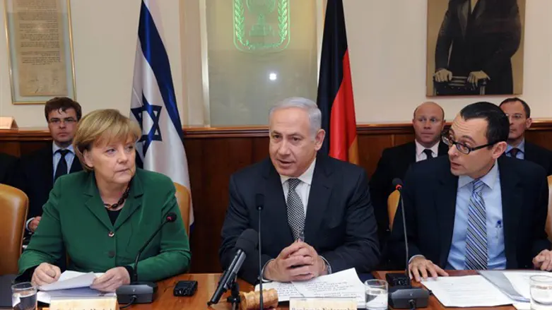 קנצלרית גרמניה אנגלה מרקל בביקורה בישראל