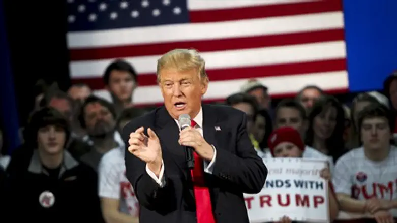 Donald Trump on the campaign trail