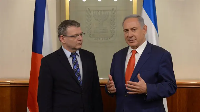 נתניהו ושר החוץ הצ'כי