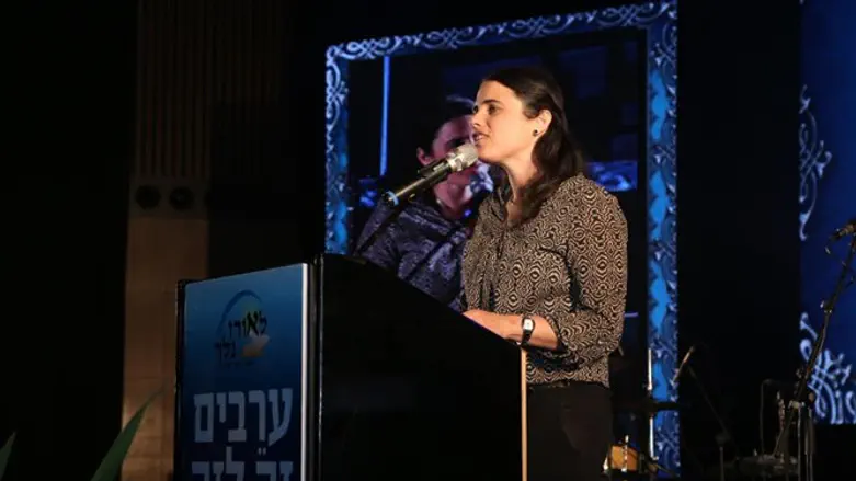 השרה שקד באירוע ההוקרה לארגון 'באורו נלך'