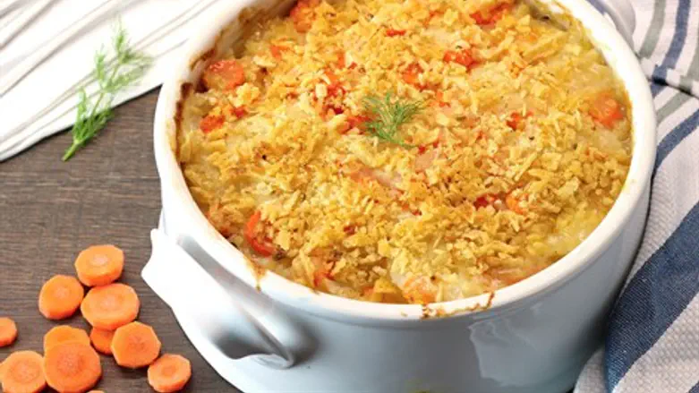 Potato and carrot gratin