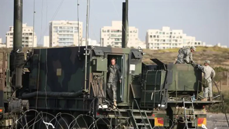 US officers at missile battery near Tel Aviv