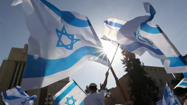 Israeli flags (illustration)