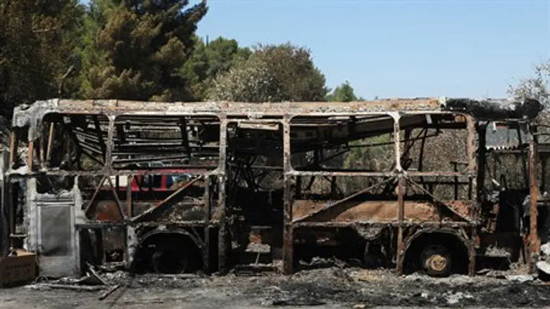 Bus fire (illustration)