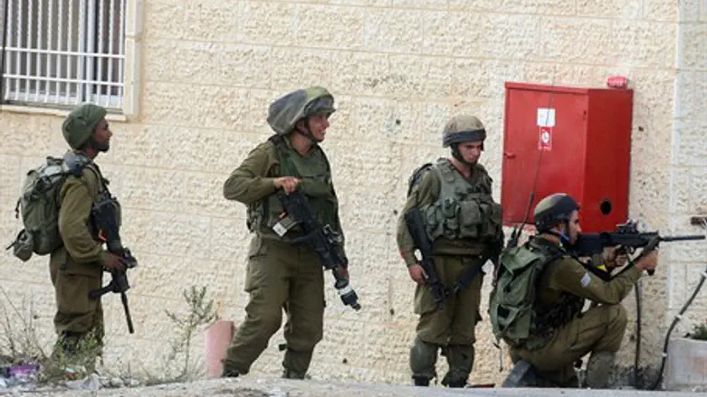 Силы ЦАХАЛа возле Рамаллы (Архив)