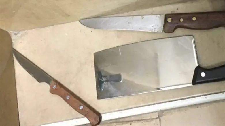 הסכינים שנתפסו