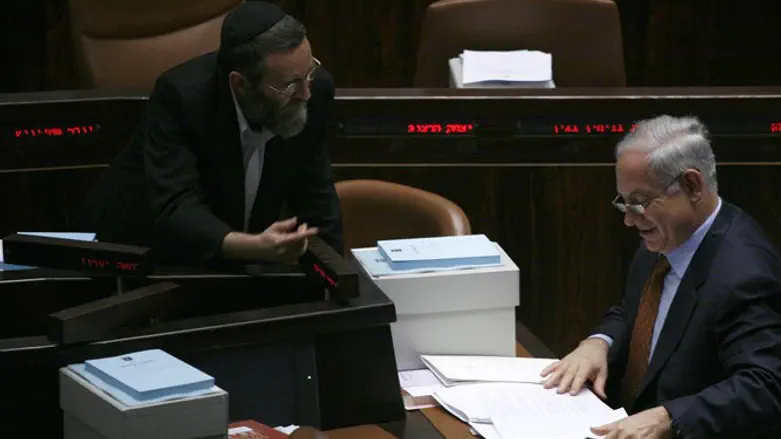 משה גפני ובנימין נתניהו