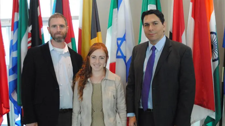 משפחת מאיר והשגריר דנון באו"ם