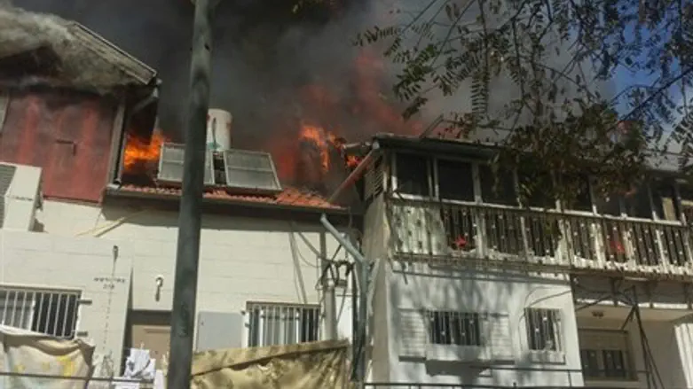 The fire in Jerusalem