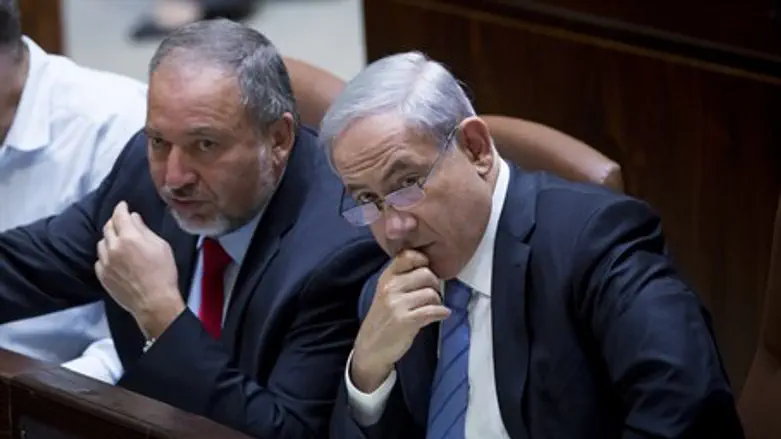 Биньямин Нетаньяху и Авигдор Либерман