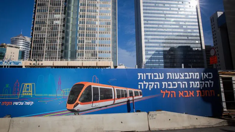 עבודות הרכבת הקלה. ארכיון