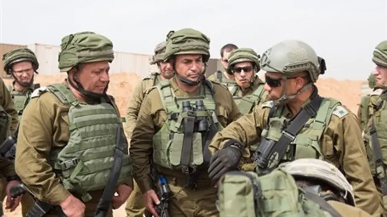 Chief of Staff at site of Hamas tunnel