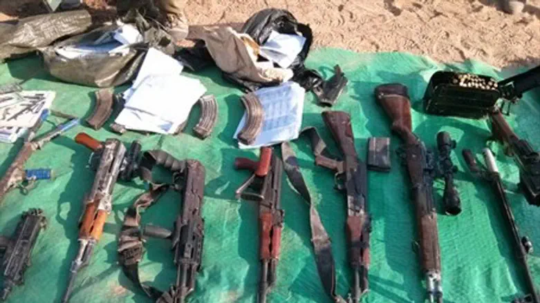 Находки из тайника с оружием