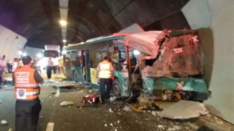 Автокатастрофа в Кармельском туннеле