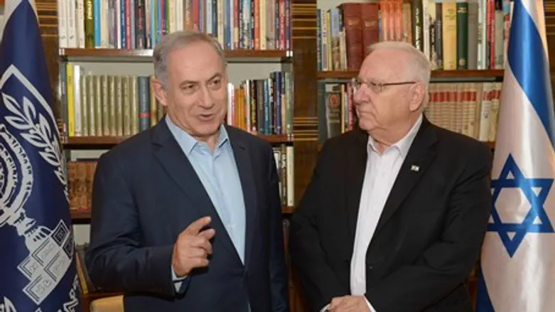 Биньямин Нетаньяху и Реувен Ривлин
