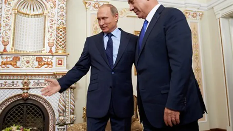 Биньямин Нетаньяху и Владимир Путин